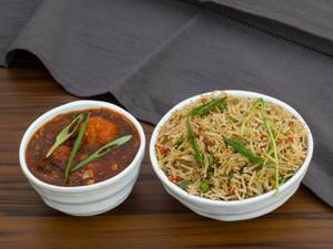 Rice With Veg Manchurian