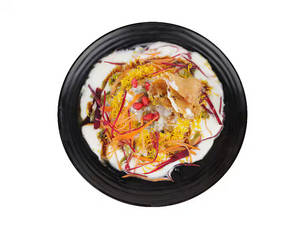 Samosa Chaat (with Curd)