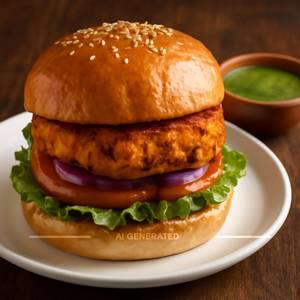Paneer Tikka Burger