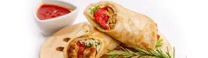 Double Shami Kabab Paratha Roll