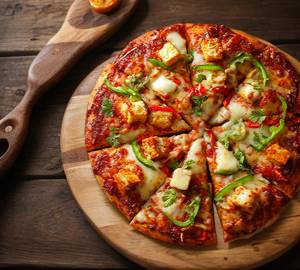 Paneer And Capsicum Pizza