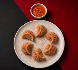 Chicken Cheese Peri Peri Steamed Momo 6 Pcs
