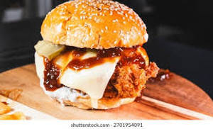 Crispy double burger