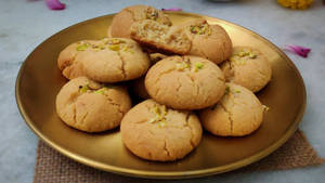 Atta Nankhatai Cookies.