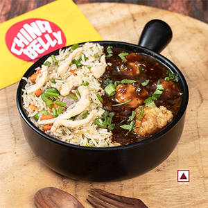 Chicken Fried Rice with Chicken Manchurian Bowl