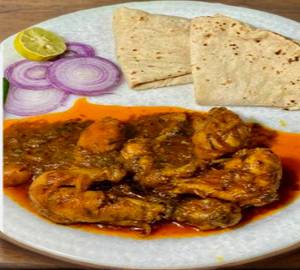Chapathi chicken gravry [2 pieces]