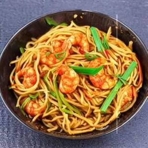 Prawns indonesian noodles