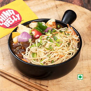 Veg Hakka Noodles with Chilli Paneer Bowl