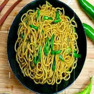 Veg green chillil noodless