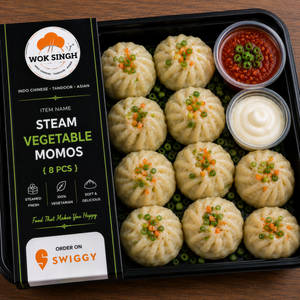 Steam Vegetable Momo [8 pcs]