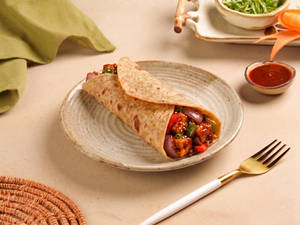 Chilly Paneer Wheat Wrap
