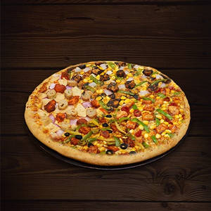 Giant Pizza 4 In 1 NON VEG Global Flavor Feast