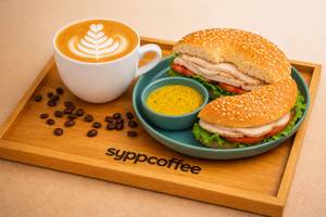 Smoked Chicken Toasted Bagel