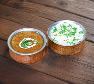 Creamy Dal Makhani Rice Bowl