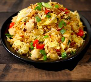 Burnt Garlic Egg Fried Rice