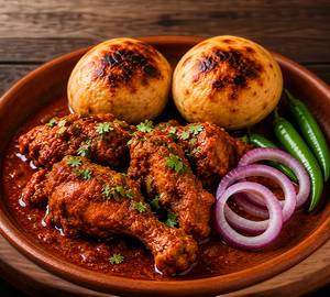 Meat(Chicken) 2pic and Litti 2pic