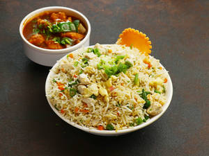 Fried Rice Chicken+chicken Manchurian+250 Ml Cold Drink
