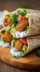 Vegetable Falafel Wrap