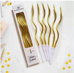 Spiral Metallic Candles