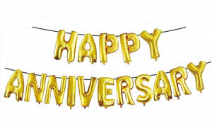 Happy Anniversary Foil Balloon