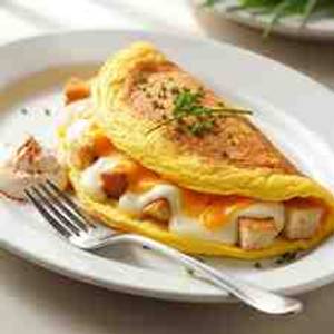 Cheesy Bread Omlette