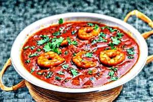 Prawns Chilli [Gravy]