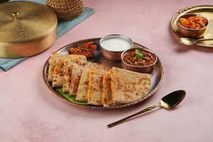 Aloo Paratha With Chana Masala