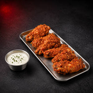 Gf Teekha Chicken Wings [6 Pieces]