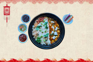 Spinach And Edamame Rice With Spicy Black Bean Tofu Dragon Bowl