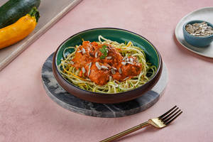Zucchini Zoodles And Plant Based Kofta Bowl ( Vegan / High Protein )