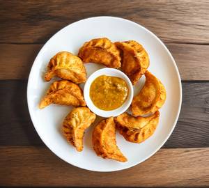 Veg fried momos