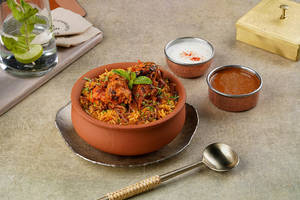 Stuffed Soya Chap Hyderabadi Biriyani