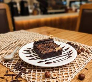 Dark Chocolate Hazelnut Fudge Brownie