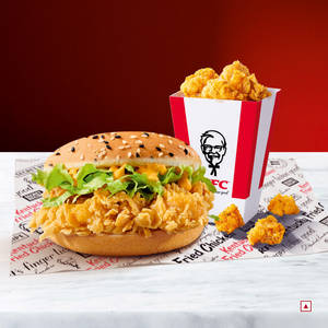 Chicken Krisper With Reg Chicken Popcorn