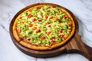 Chilli Paneer Haryali Pizza