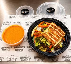 Stuffed Paneer Steak Rice Bowl