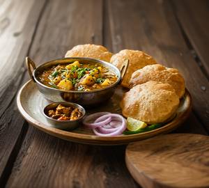 Poori and aalu sabzi 