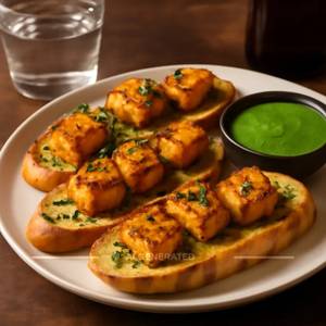 Paneer Tikka Garlic Bread