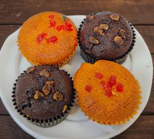 Chocolate&Orange Whole Wheat Muffins Set Of 4