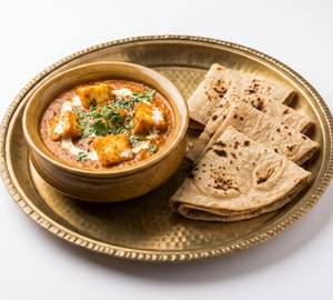 Half Paneer Handi + 4 Tawa Roti