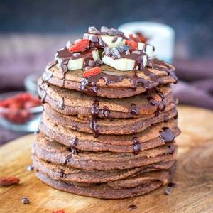 Dark Choco Banana Pancake
