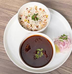 Himachal Black Mutton Curry With Nut Rice