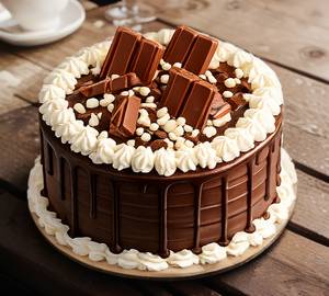Eggless truffle cake