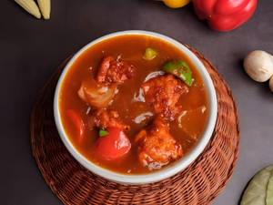 Chicken In Schezwan Sauce Gravy