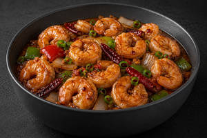 Prawns In Burnt Garlic Sauce