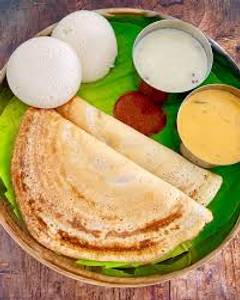 Onion dosa with 2 idli