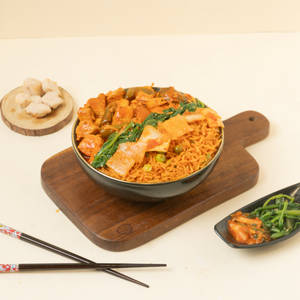 Kimchi Fried Rice + Chicken Soy & Spicy