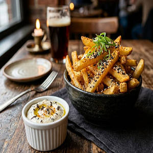 Togarashi Fries With Truffle Aioli