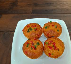 Orange Whole Wheat Muffins Set Of 4