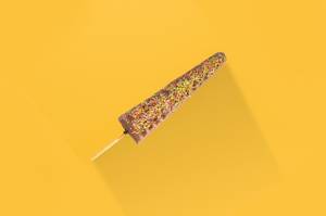 Rainbow Milk Chocolate Stick Waffle